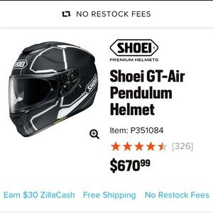 SHOEI helmet full face size med